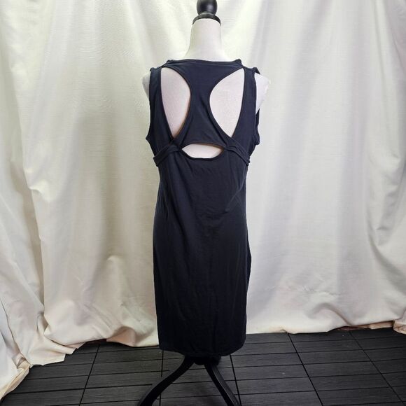 Athleta Black Rafina Racerback Cut Out Athletic Dress Size XL - Picture 6 of 9